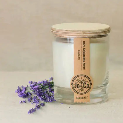 JoCa - Soja Duftkerze - Lavendel, ausgewogen, warm, beruhigend – Produktbild 1 | SteinKunstWerk