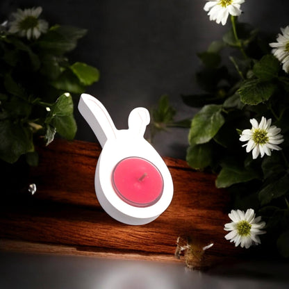 Tealight holder, set of 2, with Easter bunny ears for your festive mood! Buy the candle holders for the Easter magic now!