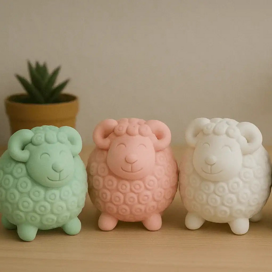 Handgefertigte Schäfchen – Das perfekte Geschenk für Ostern, Muttertag & Vatertag - by SteinKunstWerk | Deko aus nachhaltiger Herstellung