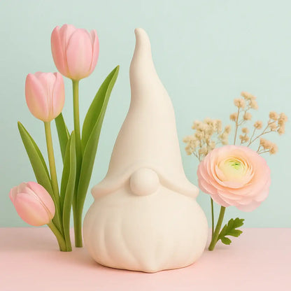 Handgegossener Wichtel als Zwerg-Wichtel-Deko – liebevoll inszeniert in saisonalen Mockups von Frühling bis Winter, ideal für kreative DIY-Projekte, Geschenkideen und moderne Wohnakzente.