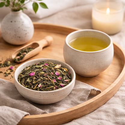 Grüner Earl Grey Tee – Frische Bergamotte & feiner Darjeeling – loser Premium-Tee, Produktbild 4 | SteinKunstWerk