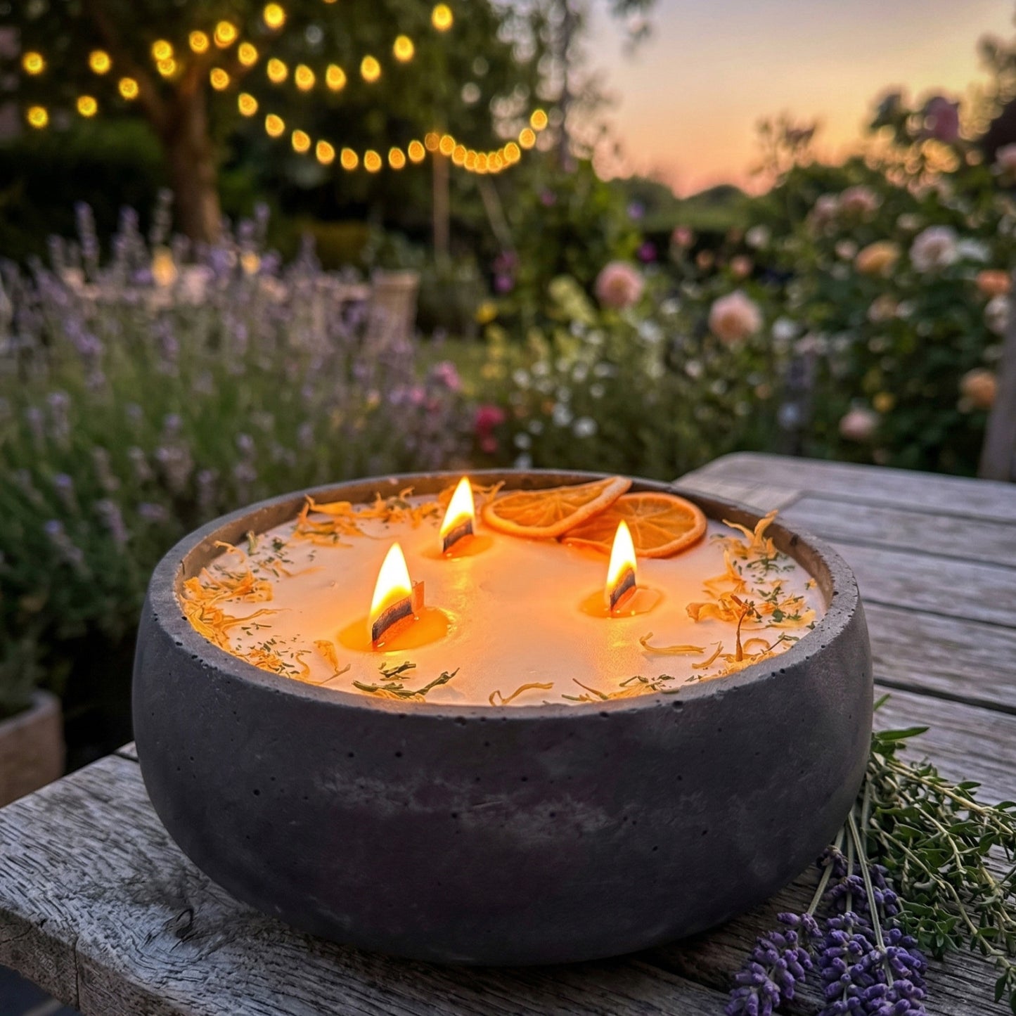 Duftkerze minimalistisch Wohnbereich SteinKunstWerk