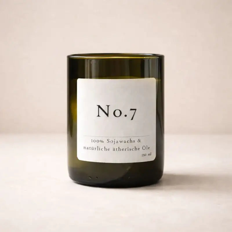 No. 7 – Natürliche Duftkerze für wohltuende Klarheit & frische Energie – Duftkerze für ruhige Wohnatmosphäre, Produktbild 1 | SteinKunstWerk