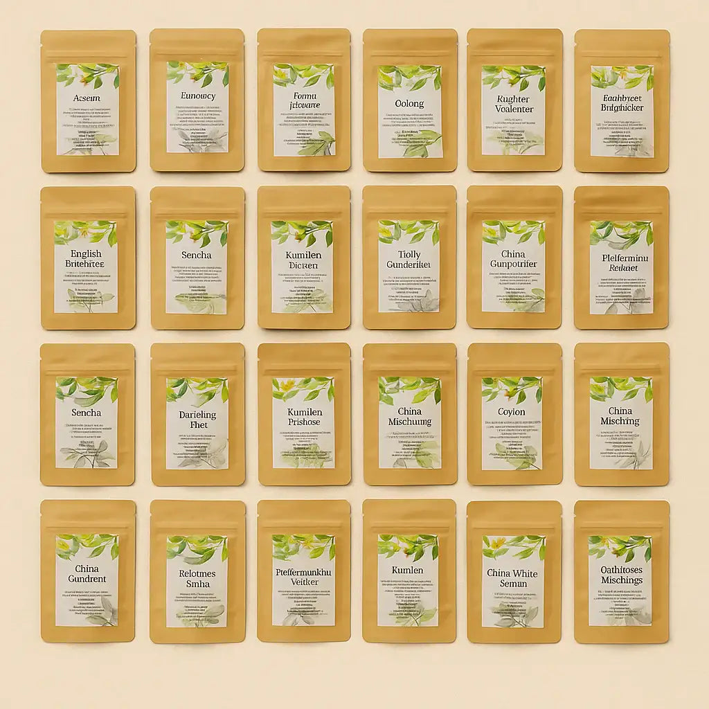 Tee-Probierpaket – Handverlesene Vielfalt für deinen Genussmoment - by SteinKunstWerk | Loser Tee aus nachhaltiger Herstellung