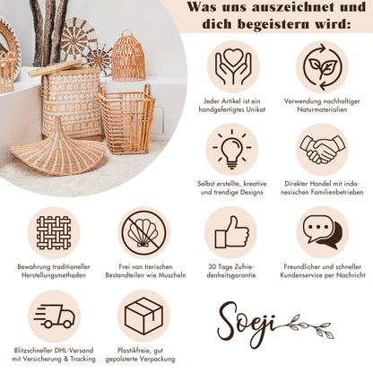 Handtasche TOBA – Raffia