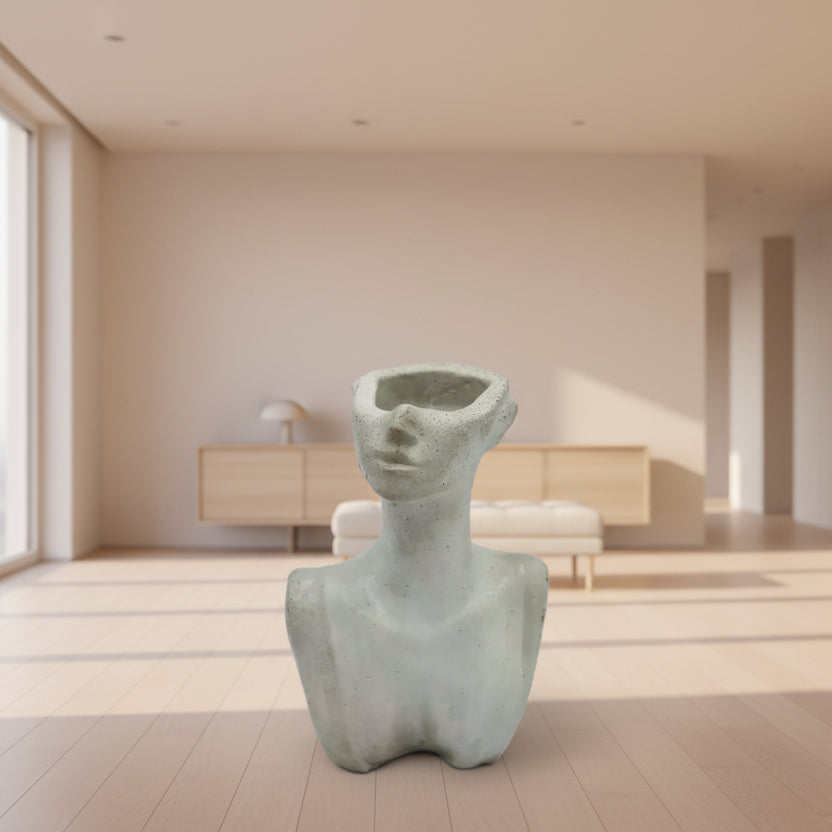 Betonvase "Lady Grey" - by SteinKunstWerk | Vase aus nachhaltiger Herstellung