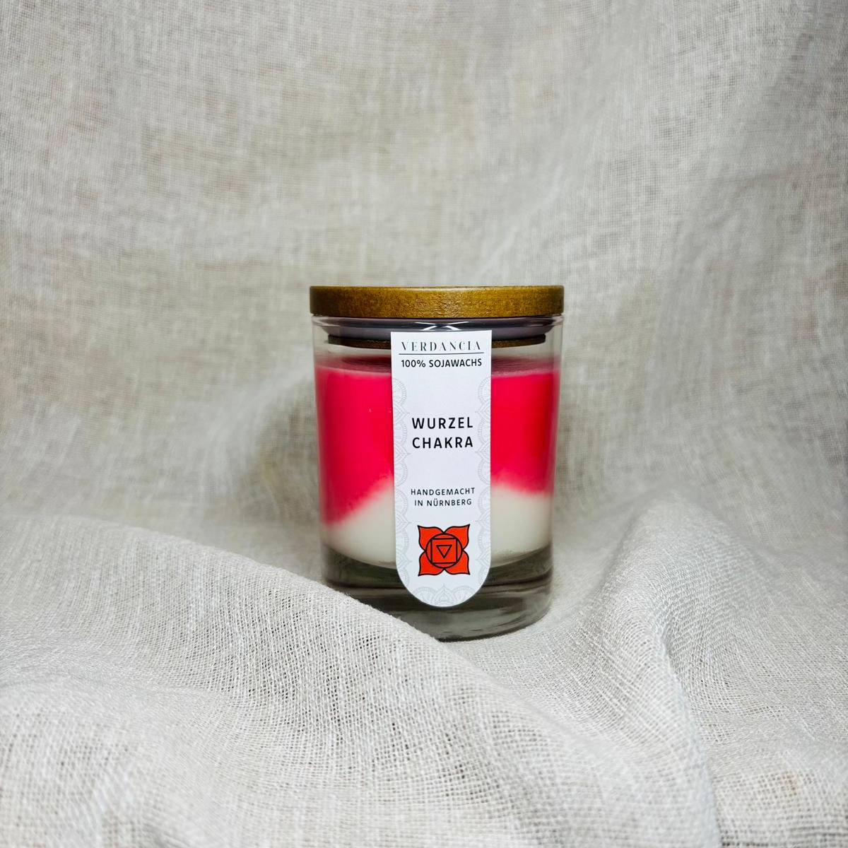 Soja-Duftkerze - "Wurzelchakra" - Yogakerze