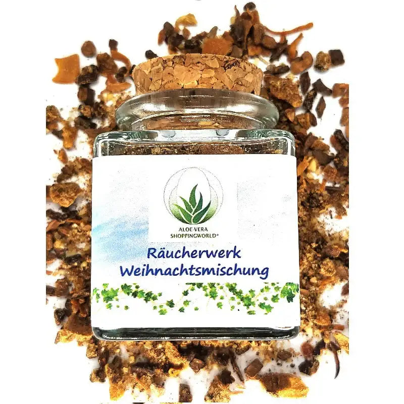 Räucherwerk "Weihnachtsmischung" im Glas, (50 ml) - Wärme, Rituale & besinnliche Momente - by SteinKunstWerk | Räucherware aus nachhaltiger Herstellung