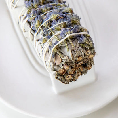 Weißer Salbei räuchern | Räucherbündel Starter Set | mit Räucherschale - by SteinKunstWerk | aus nachhaltiger Herstellung