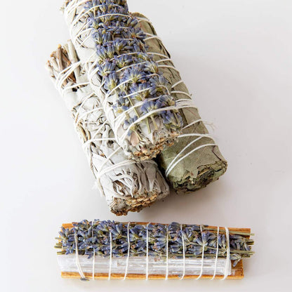 Weißer Salbei räuchern | Räucherbündel Starter Set | mit Räucherschale - by SteinKunstWerk | aus nachhaltiger Herstellung