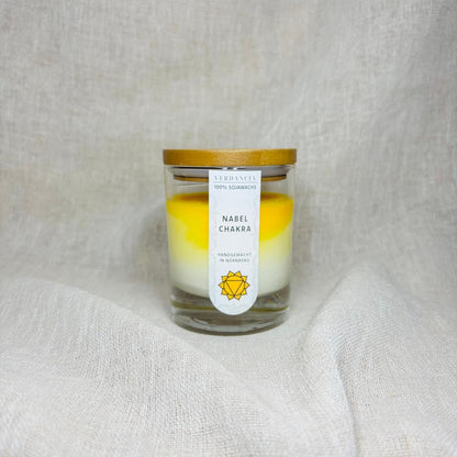 Soja-Duftkerze - "Solarplexuschakra" - Yogakerze