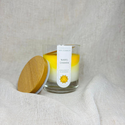 Soja-Duftkerze - "Solarplexuschakra" - Yogakerze