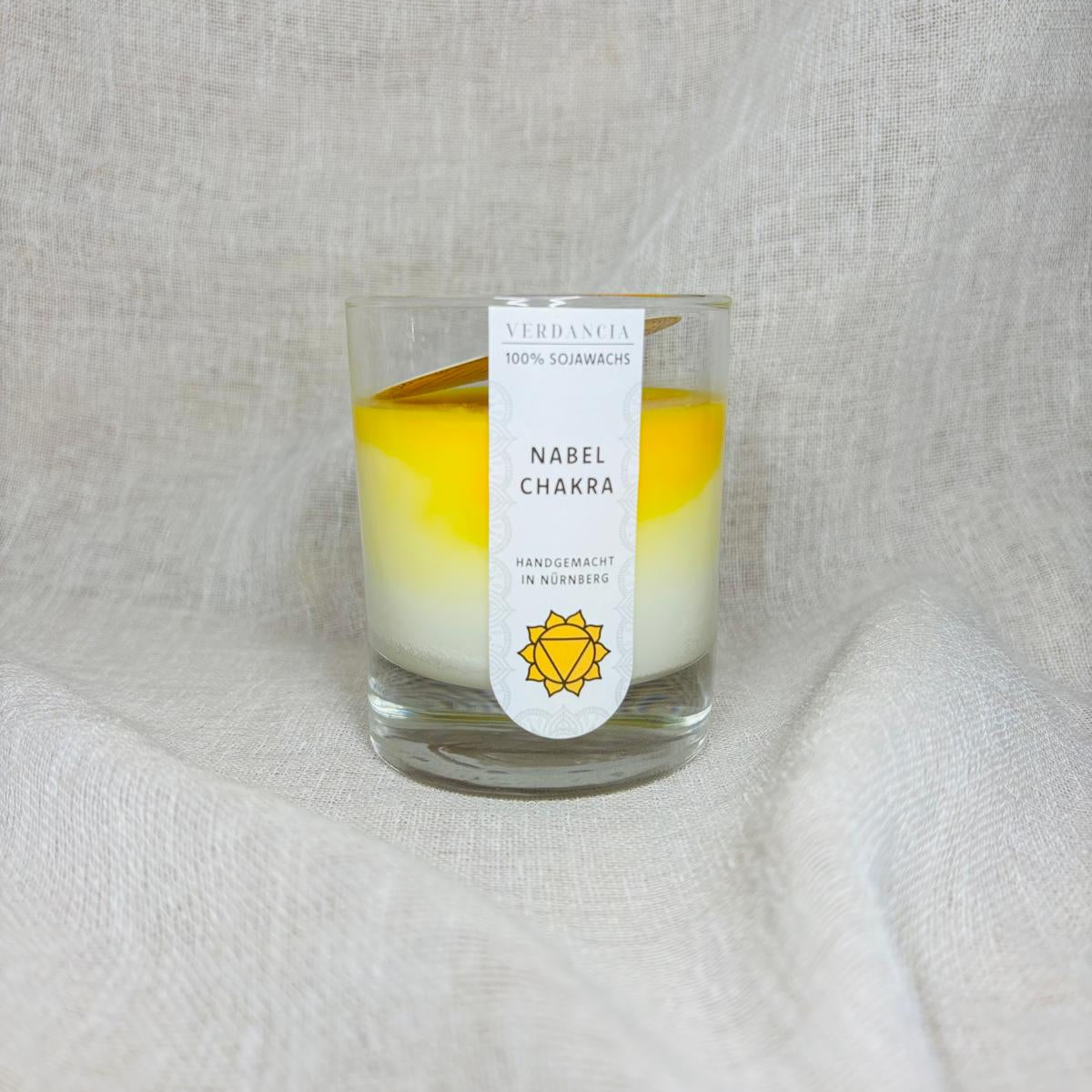 Soja-Duftkerze - "Solarplexuschakra" - Yogakerze