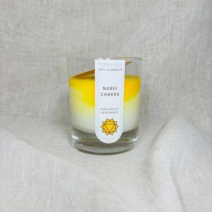 Soja-Duftkerze - "Solarplexuschakra" - Yogakerze