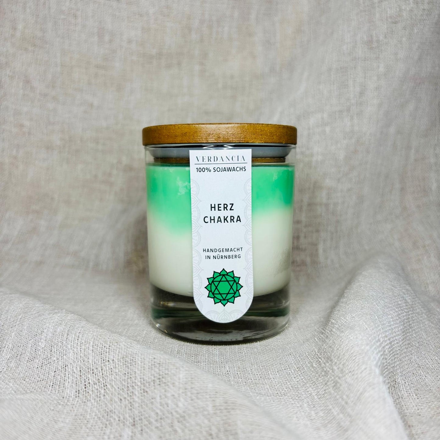 Soja-Duftkerze - "Herzchakra" - Yogakerze