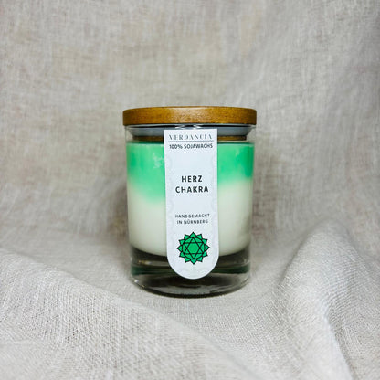 Soja-Duftkerze - "Herzchakra" - Yogakerze