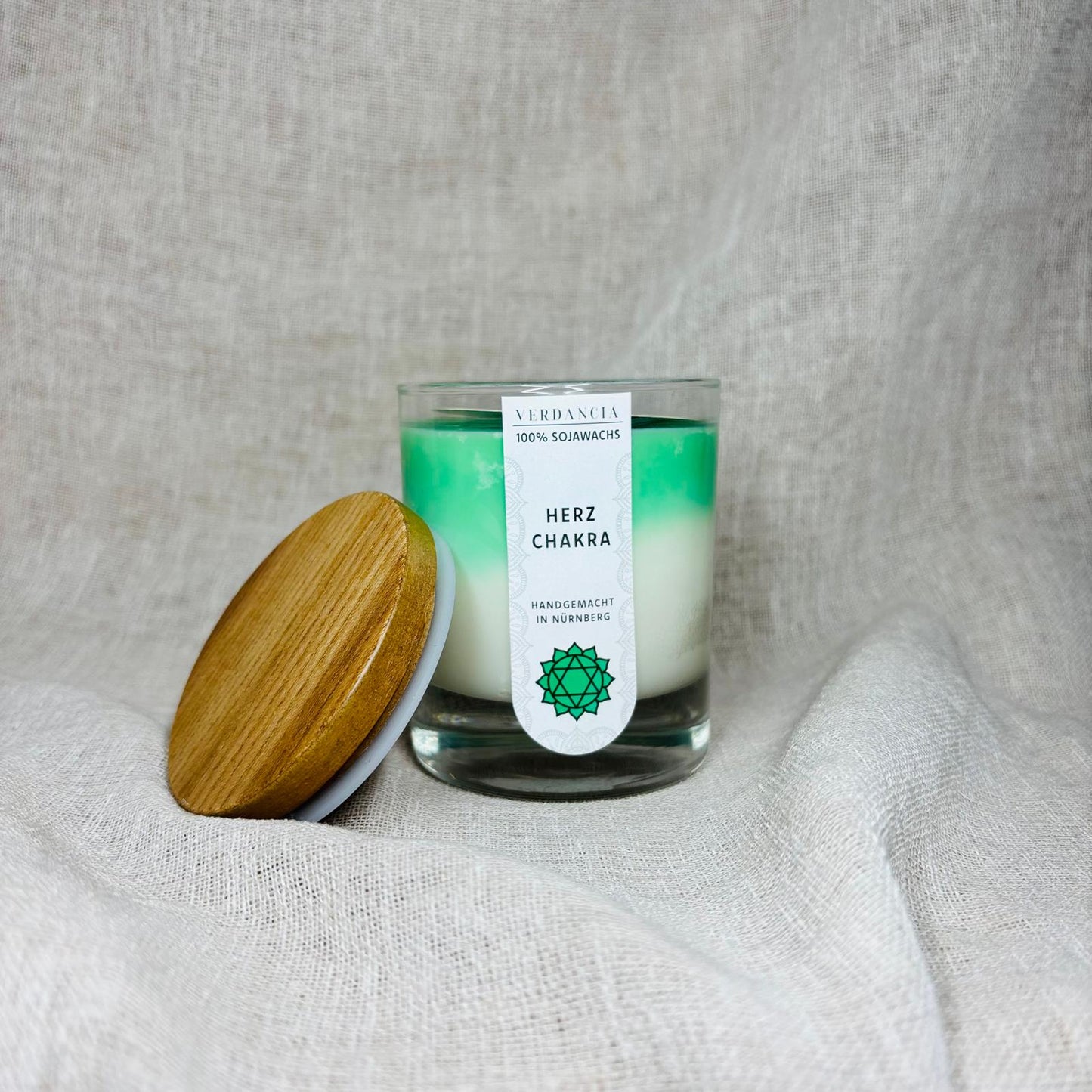 Heart Chakra Scented Candle – Love, Peace & Balance