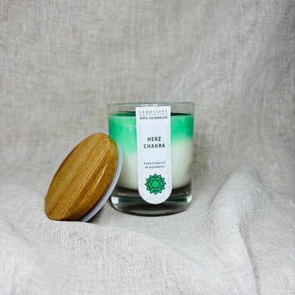 Heart Chakra Scented Candle – Love, Peace & Balance