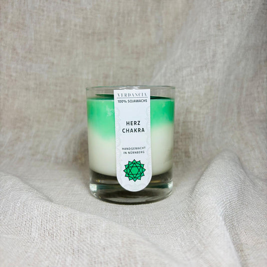 Soja-Duftkerze - "Herzchakra" - Yogakerze