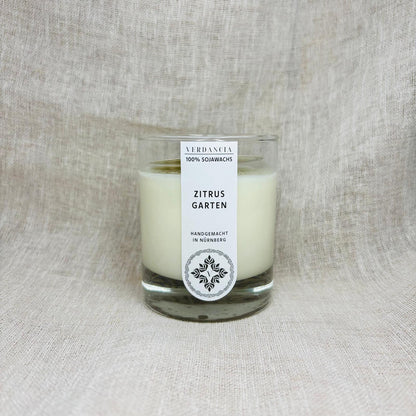 Soy Scented Candle "Citrus Garden" – fresh citrus scent with herbs