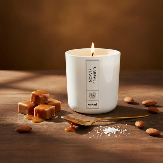 CARAMEL SEASON DUFTKERZE - by SteinKunstWerk | Duftkerze aus nachhaltiger Herstellung