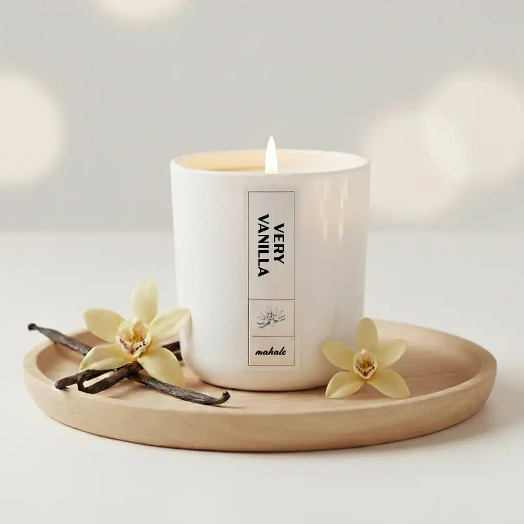 Duftkerze "Very Vanilla" – zeitloser Vanilleduft für Wärme & Geborgenheit - by SteinKunstWerk | Duftkerze aus nachhaltiger Herstellung