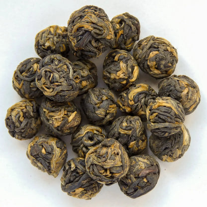 Black Jasmine Pearls – Seltene Teekunst aus dunklem Oolong - by SteinKunstWerk | Loser Tee aus nachhaltiger Herstellung