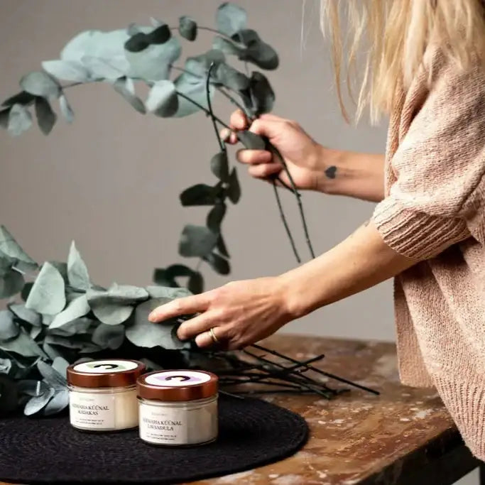 Frisch, klar und voller Energie – Duftkerze mit Zitronengras - by SteinKunstWerk | DS aus nachhaltiger Herstellung