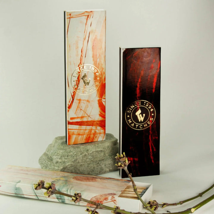 "ART" Premium Streichhölzer – Handbemalte Design-Streichhölzer, Unikat & nachhaltig - by SteinKunstWerk | Streichhölzer aus nachhaltiger Herstellung