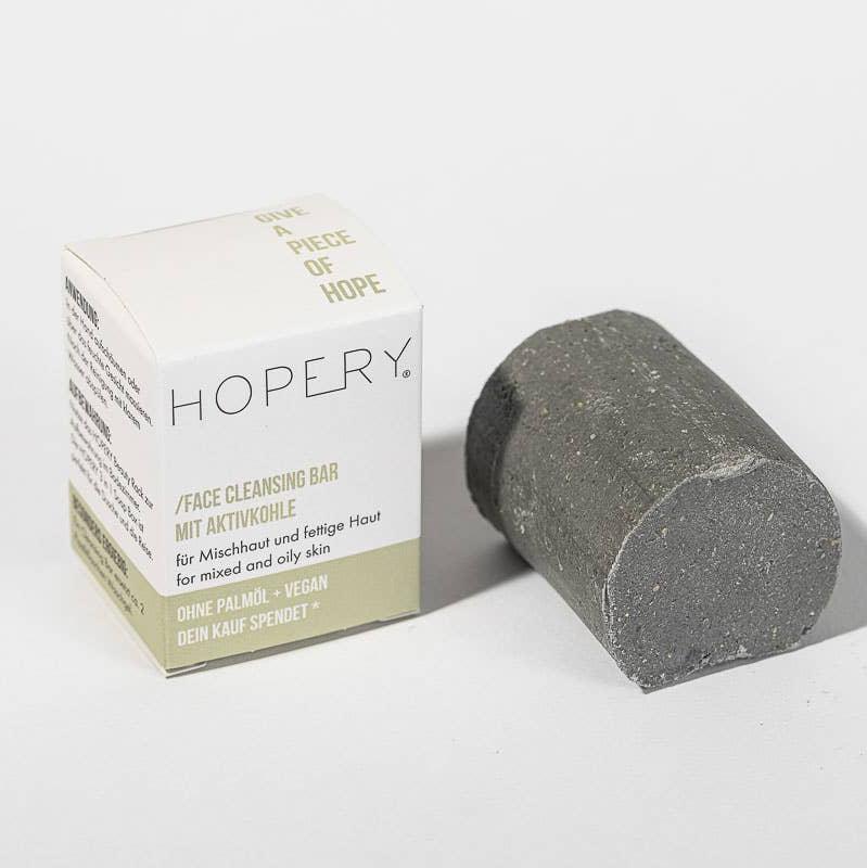 HOPERY Face Cleansing Bar mit Aktivkohle – feste Gesichtsreinigung