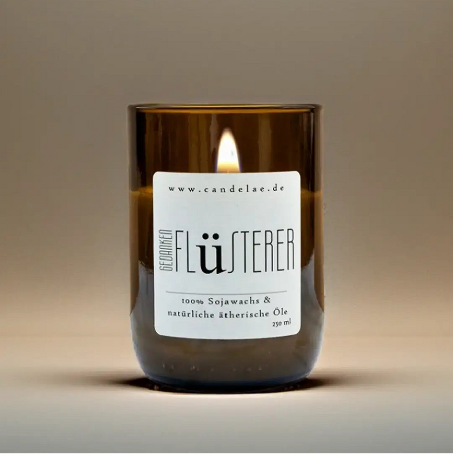 Gedankenflüsterer – Duftkerze für Klarheit & Fokus - by SteinKunstWerk | Duftkerze im Glas aus nachhaltiger Herstellung