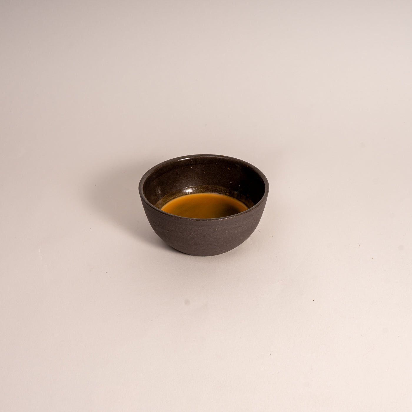 Cappuccino Cup KUMO Grey/Black – Minimalist Japandi Ceramics