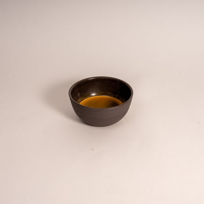 Cappuccino Cup KUMO Grey/Black – Minimalist Japandi Ceramics