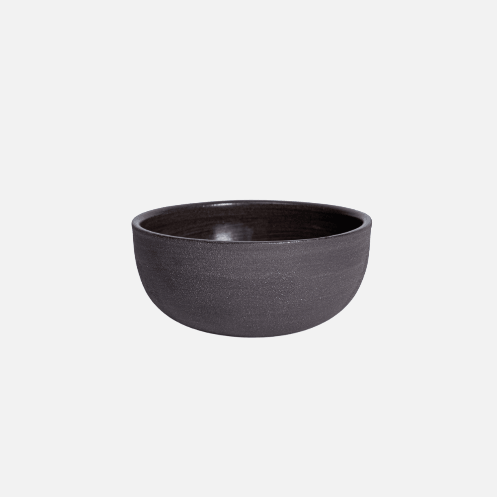 KUMO Cappuccinotasse Grau-Schwarz – handgemachte Keramik