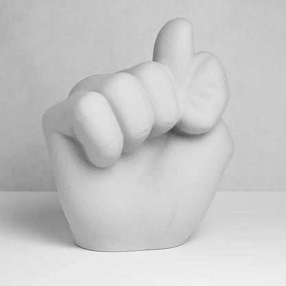 Handfigur Ablehnung – humorvolle Dekoration & DIY-Unikat - by SteinKunstWerk | Deko aus nachhaltiger Herstellung