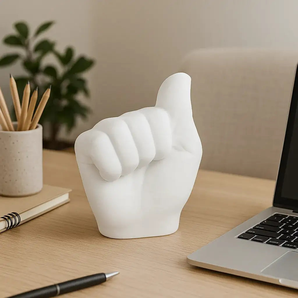 Handfigur Ablehnung – humorvolle Dekoration & DIY-Unikat - by SteinKunstWerk | Deko aus nachhaltiger Herstellung