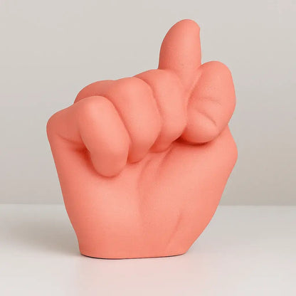 Handfigur Ablehnung – humorvolle Dekoration & DIY-Unikat - by SteinKunstWerk | Deko aus nachhaltiger Herstellung