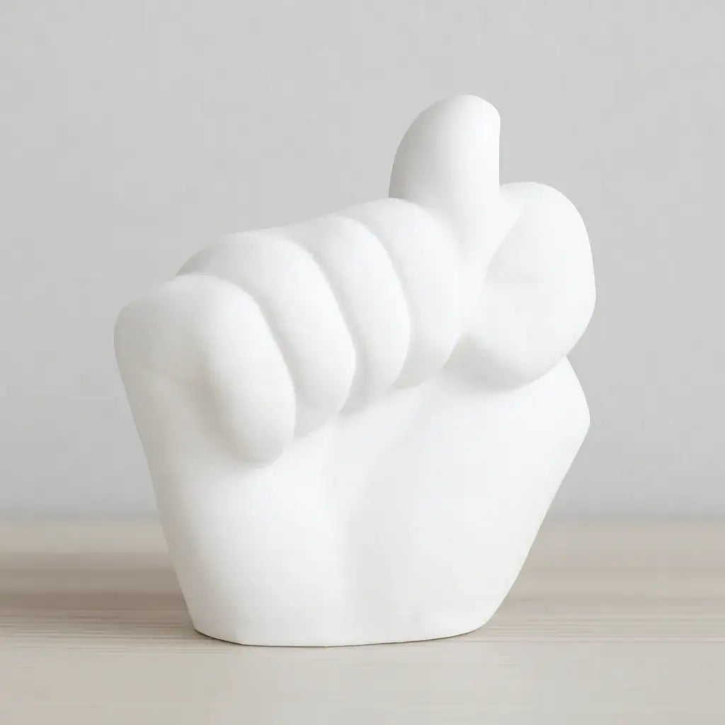Handfigur Ablehnung – humorvolle Dekoration & DIY-Unikat - by SteinKunstWerk | Deko aus nachhaltiger Herstellung