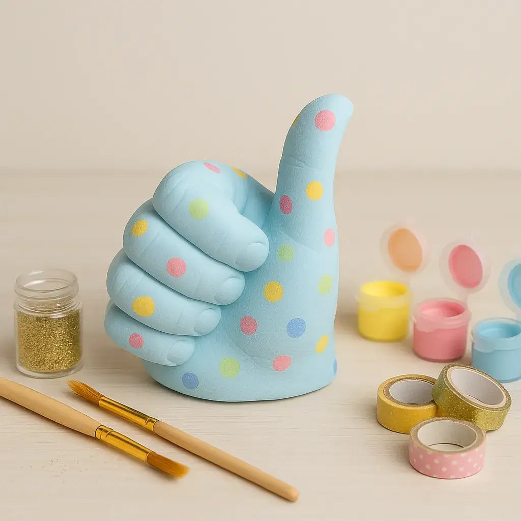 Handzeichen Figur „Alles Gut“ – Symbol für Optimismus, Freude & Motivation - by SteinKunstWerk | Deko aus nachhaltiger Herstellung