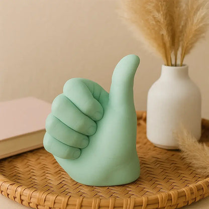 Handzeichen Figur „Alles Gut“ – Symbol für Optimismus, Freude & Motivation - by SteinKunstWerk | Deko aus nachhaltiger Herstellung