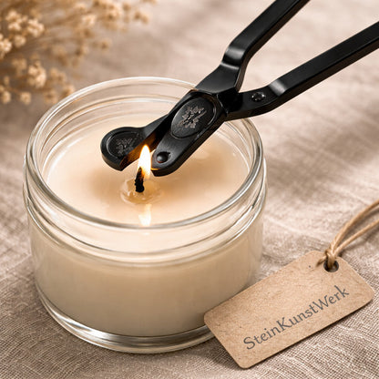 Perfekte Kerzenpflege – Dochtschere Edelstahl | SteinKunstWerk