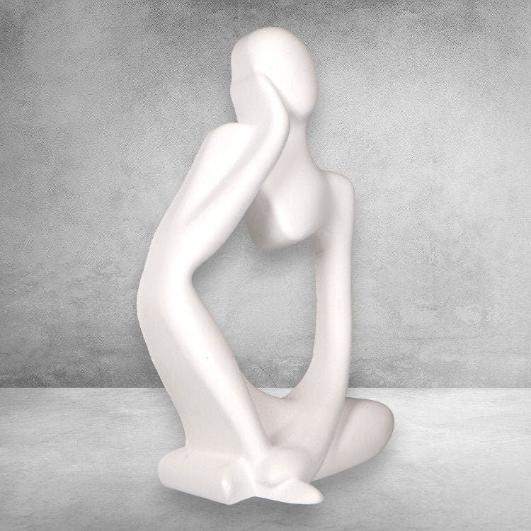 Elegante Figur einer Nachdenklichen Frau – Das Perfekte Geschenk für Besondere Frauen! - Stein.Kunst.Werk.