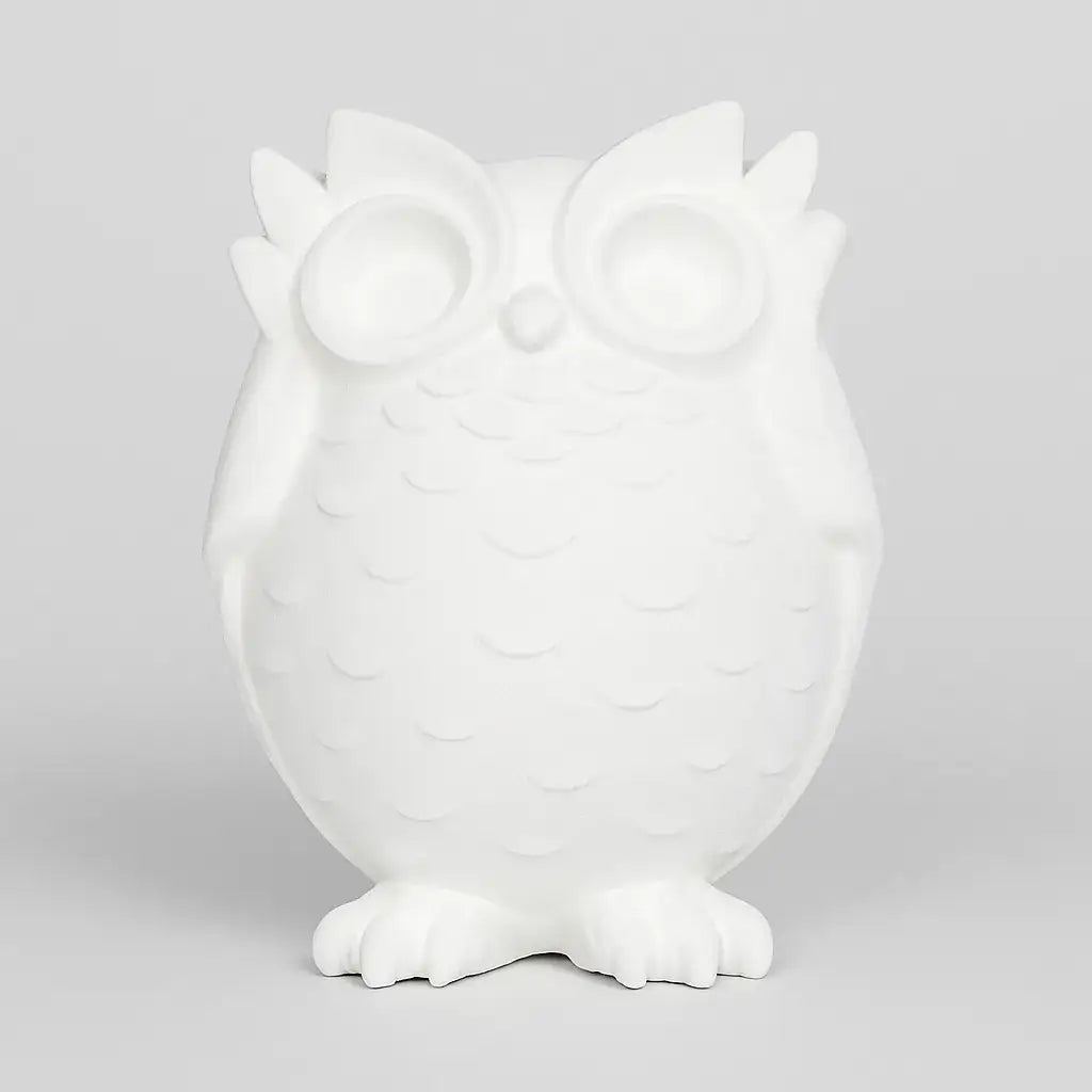 Eulenfigur „Nichts Böses hören“ – Handgemachte Symbolfigur für Harmonie - by SteinKunstWerk | Deko aus nachhaltiger Herstellung