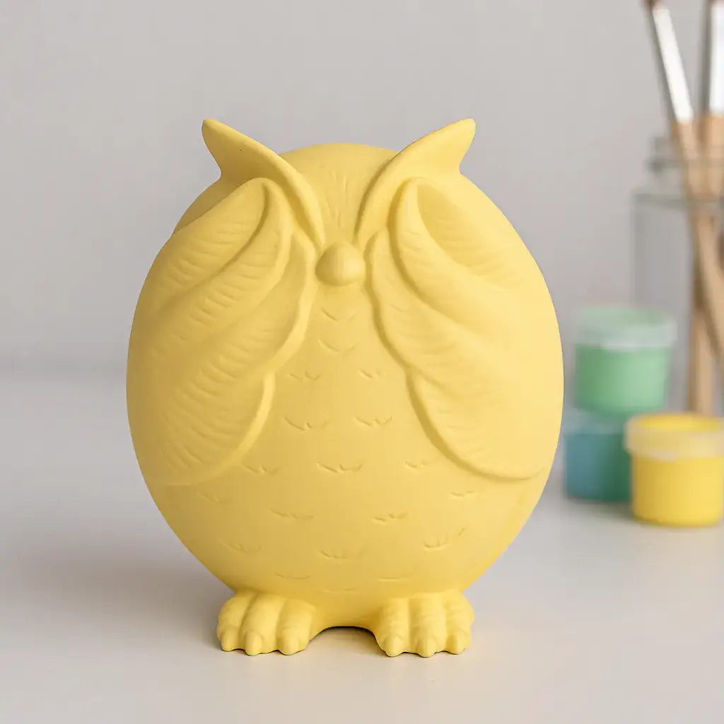 Eulenfigur „Nichts Böses sehen“ – Handgemachte Deko mit Symbolik - by SteinKunstWerk | Deko aus nachhaltiger Herstellung