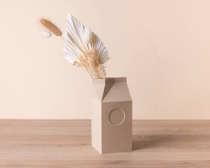 Milk Designvase von Copo Design – Holzfaser & Maisstärke