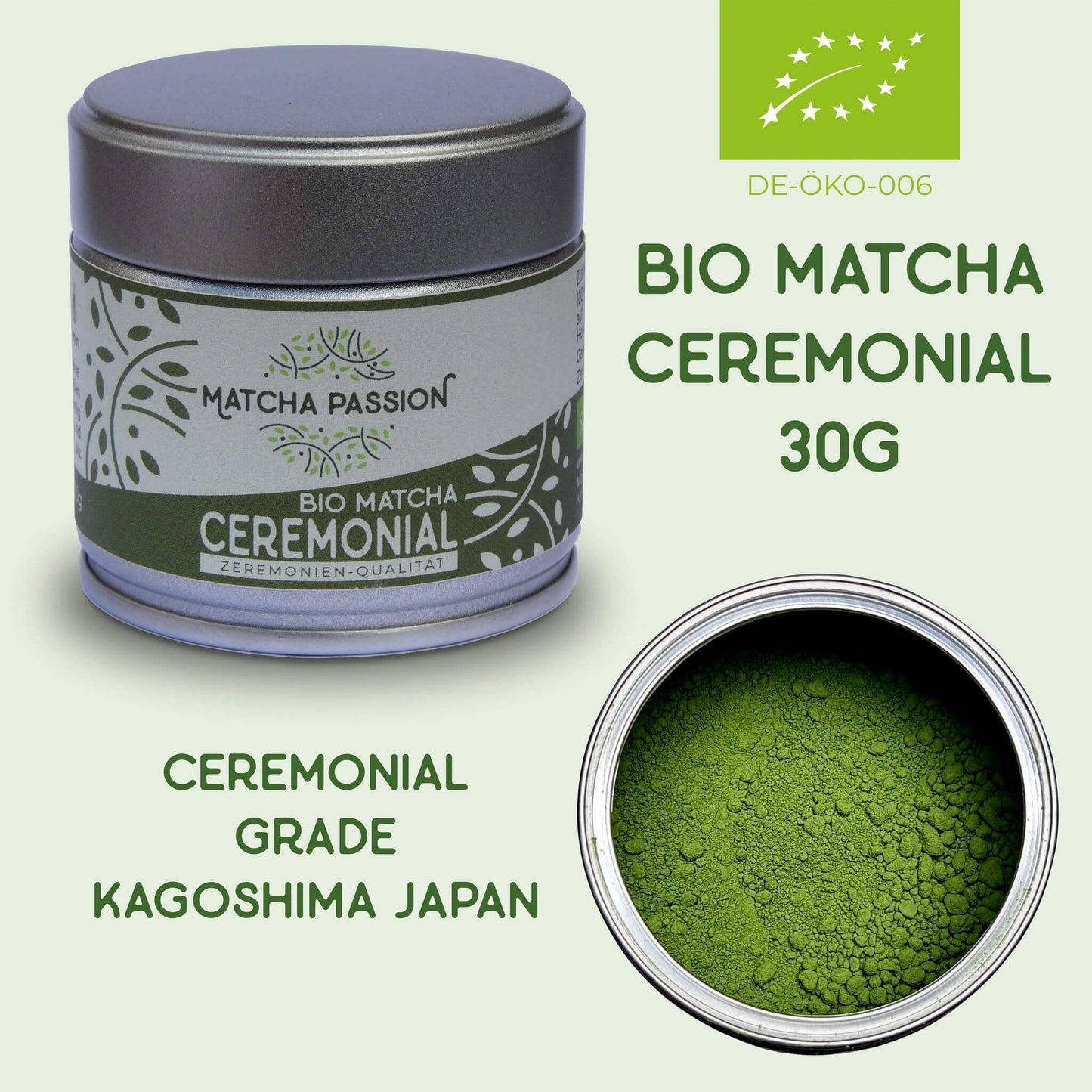 Bio Matcha Ceremonial 30g Dose - by SteinKunstWerk | Matcha aus nachhaltiger Herstellung
