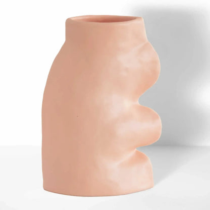 Fluxo Keramikvase, Large (L), Rosa - by SteinKunstWerk | DS aus nachhaltiger Herstellung