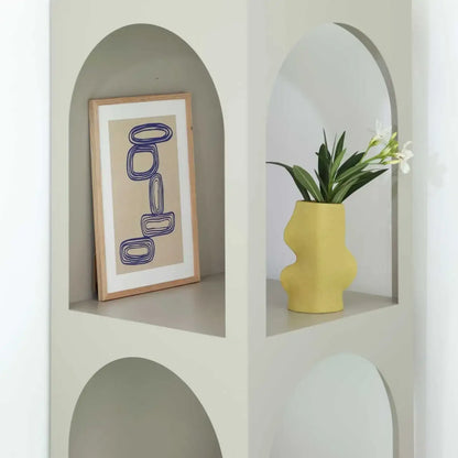 Fluxo Keramikvase, Medium (M), Pistazien-Grün - by SteinKunstWerk | DS aus nachhaltiger Herstellung