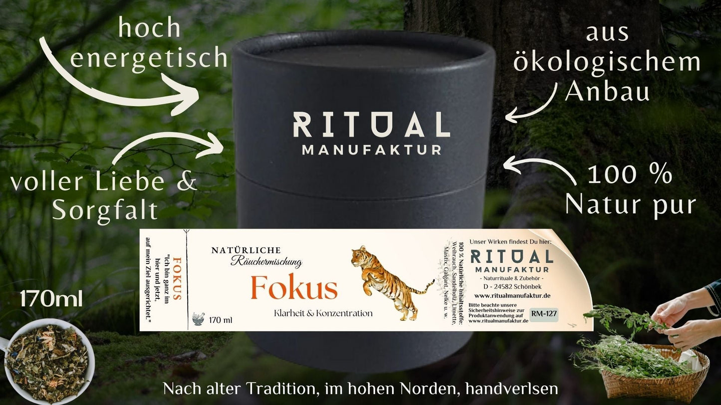 Fokus Räuchermischung für Konzentration und klare Gedanken