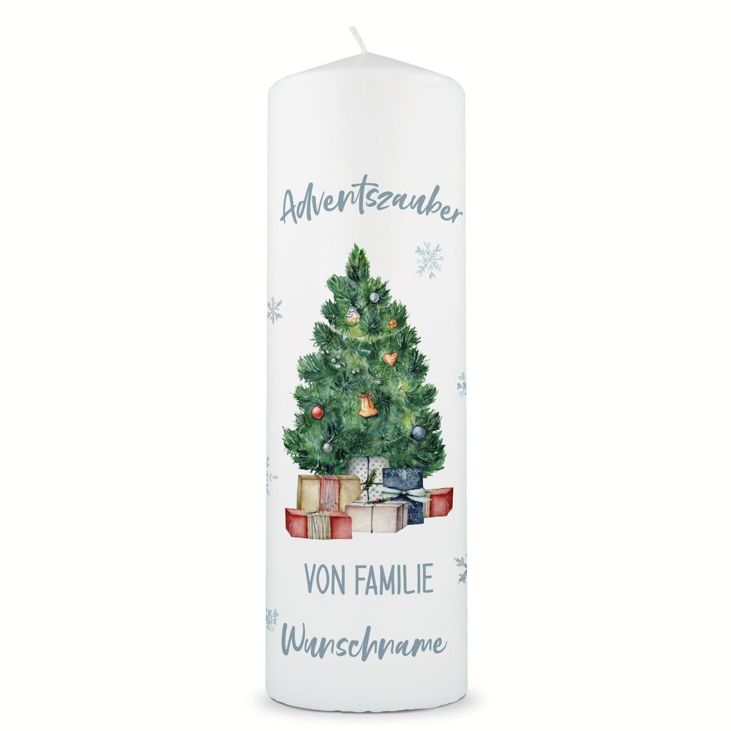 Personalisierte Adventskerze „Adventszauber“ – mit Name